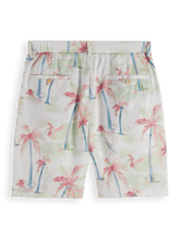 SCOTCH AND SODA Twilt-Printed Pleated Bermuda Shorts at Gravity NYC